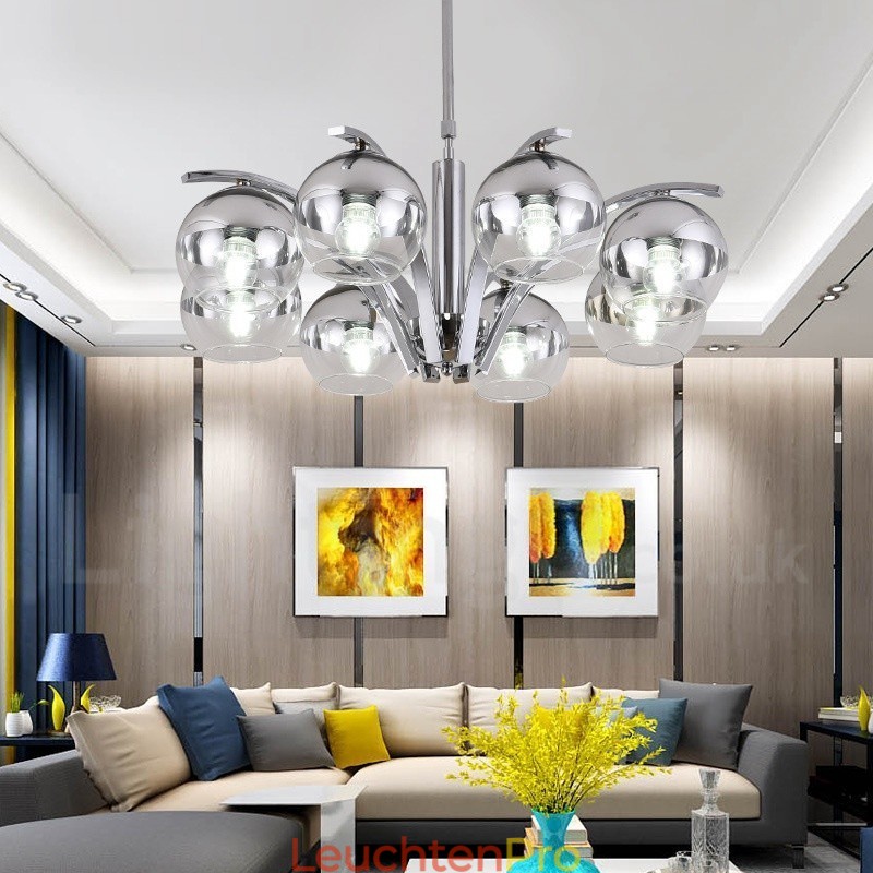 Nordischer Mode-Kronleuchter in Gold und Silber