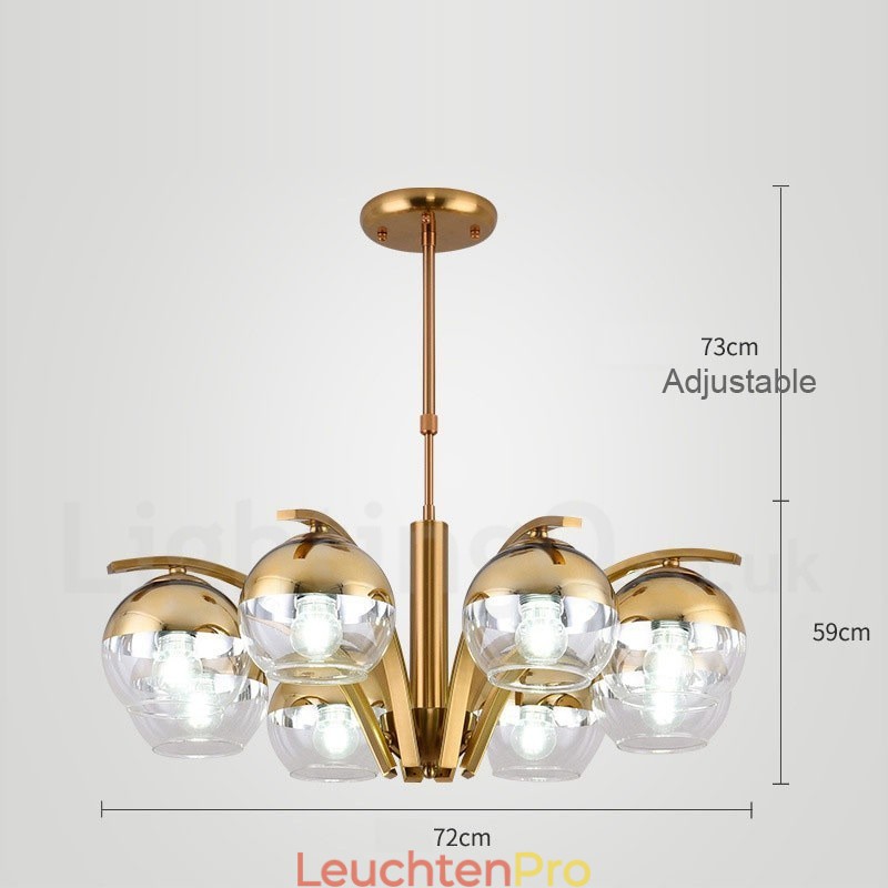 Nordischer Mode-Kronleuchter in Gold und Silber