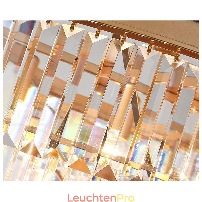 Postmoderne Luxus Runde K9 Kristall Unterputz Deckenleuchte Ausstellungshalle
