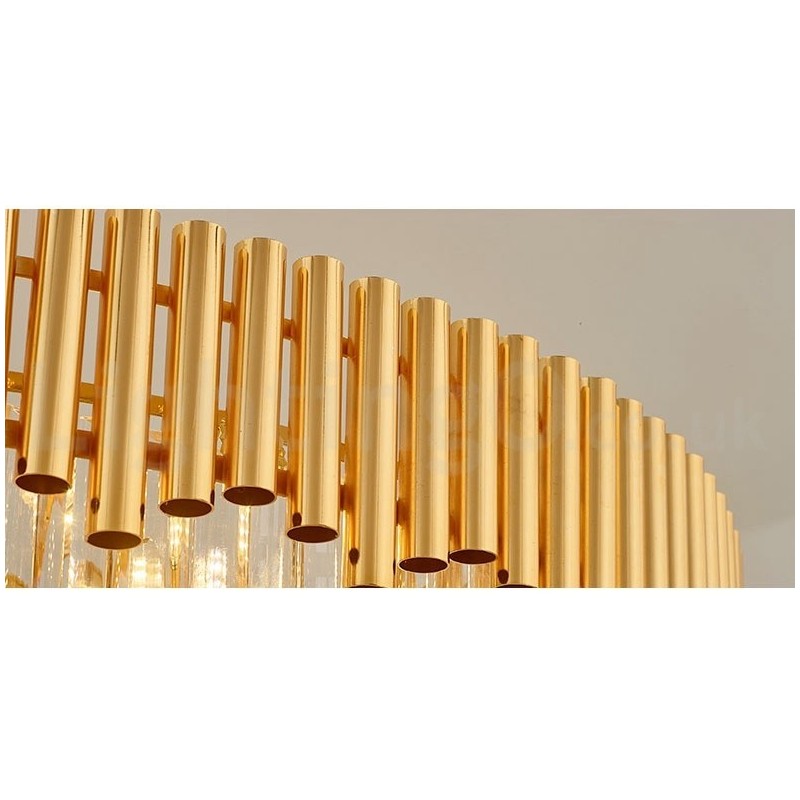 Postmodernen Gold Luxus Runde K9 Kristall Anhänger Kronleuchter Lichter Ausstellung Halle