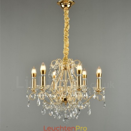 6 Licht Gold Silber Amerikanischen Stil Kristall Anhänger Kronleuchter Licht Shop 6 Licht Gold Silber Amerikanischen Stil Kristall Anhänger Kronleuchter Licht Shop