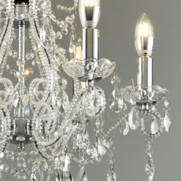 6 Licht Gold Silber Amerikanischen Stil Kristall Anhänger Kronleuchter Licht Shop