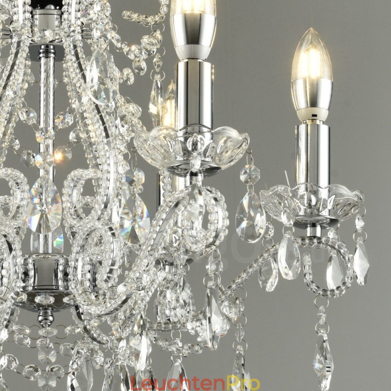 6 Licht Gold Silber Amerikanischen Stil Kristall Anhänger Kronleuchter Licht Shop