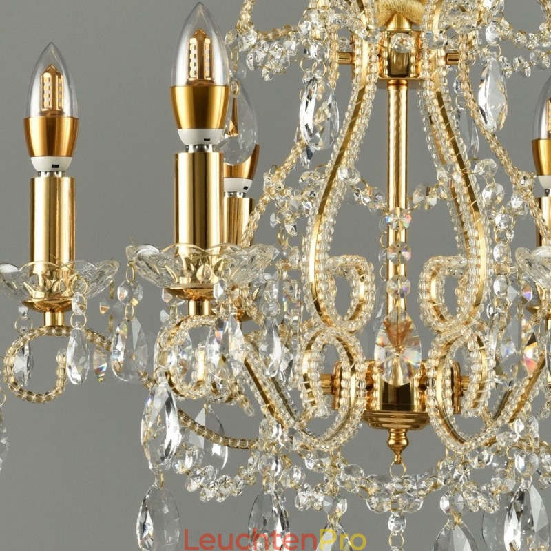 6 Licht Gold Silber Amerikanischen Stil Kristall Anhänger Kronleuchter Licht Shop