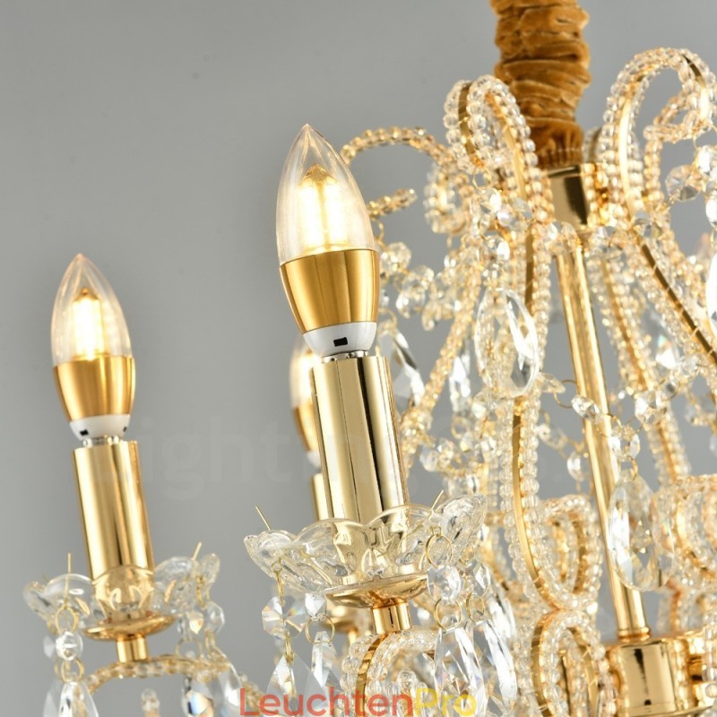 6 Licht Gold Silber Amerikanischen Stil Kristall Anhänger Kronleuchter Licht Shop