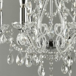 6 Licht Gold Silber Amerikanischen Stil Kristall Anhänger Kronleuchter Licht Shop
