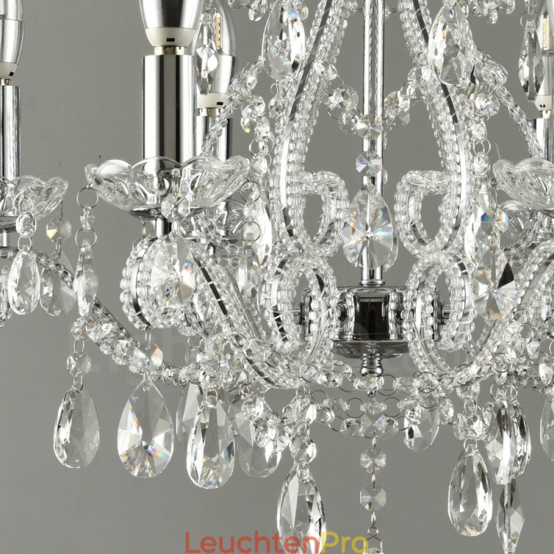 6 Licht Gold Silber Amerikanischen Stil Kristall Anhänger Kronleuchter Licht Shop