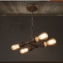 4 Licht Amerikanischen Industrielle Wasser Rohr Retro stil Wind