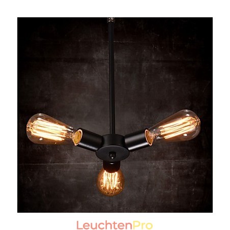 Pendelleuchte 3 Lichter Landhausstil Schmiedeeisen Pendelleuchte 3 Lichter Landhausstil Schmiedeeisen