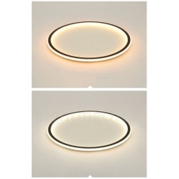 Ultradünne, dimmbare, moderne Deckenleuchten im zeitgenössischen nordischen Stil mit Fernbedienung, können auch als Wandleuchte verwendet werden