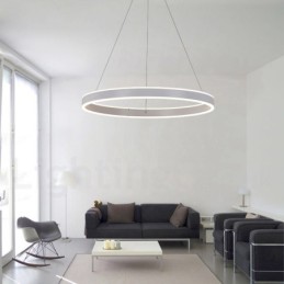 1 Ring Zwei Streifen Art Deco Pendelleuchte 60cm Pendelleuchte