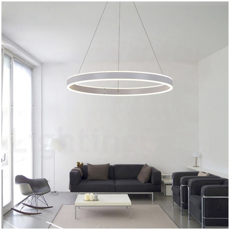 1 Ring Zwei Streifen Art Deco Pendelleuchte 60cm Pendelleuchte