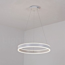 1 Ring Zwei Streifen Art Deco Pendelleuchte 60cm Pendelleuchte