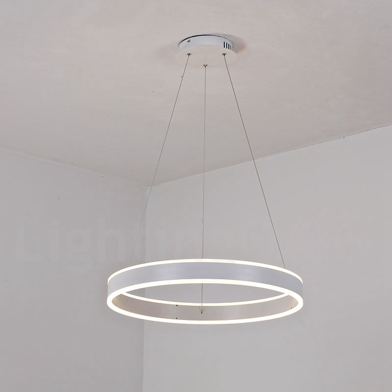 1 Ring Zwei Streifen Art Deco Pendelleuchte 60cm Pendelleuchte