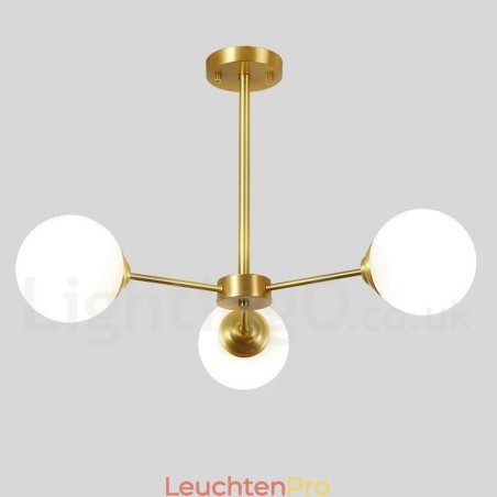 3-Licht Reinem Messing Nordeuropa Bean Kronleuchter Moderne Metall Moleküle Pendelleuchte 3-Licht Reinem Messing Nordeuropa Bean Kronleuchter Moderne Metall Moleküle Pendelleuchte