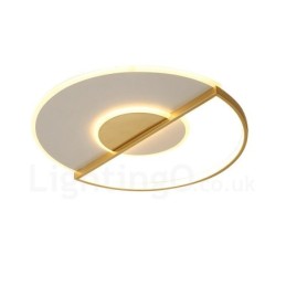 Goldfarbene, ultradünne, moderne Deckenleuchten im zeitgenössischen nordischen Stil mit Fernbedienung, können auch als Wandleuchte verwendet werden