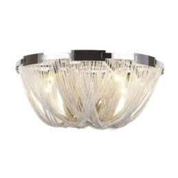 Quasten Kronleuchter Designer Deckenleuchte Silber Gold Farbe