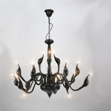 18 Lichter Edelstahl Post Modern Swan Kronleuchter Licht G4 Schwarz Fertig 18 Lichter Edelstahl Post Modern Swan Kronleuchter Licht G4 Schwarz Fertig
