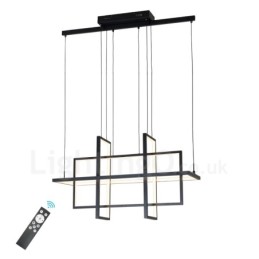 Dimmbare Pendelleuchte Modernes Design Vier Rechtecke