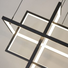 Dimmbare Pendelleuchte Modernes Design Vier Rechtecke