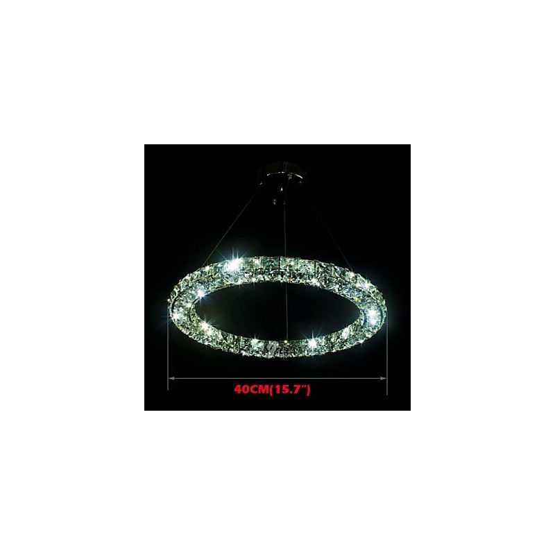 Kristall Pendelleuchte Moderne Einzel D40CM Drei Seiten K9 Kristall Innen Deckenleuchten Lampe Leuchten
