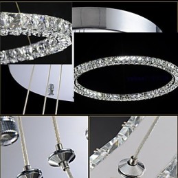 Kristall Pendelleuchte Moderne Einzel D40CM Drei Seiten K9 Kristall Innen Deckenleuchten Lampe Leuchten