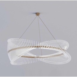 Postmoderne Strip Circle Pendelleuchte