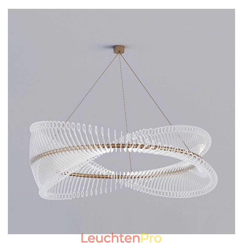 Postmoderne Strip Circle Pendelleuchte