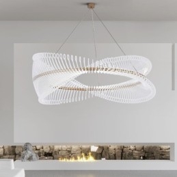 Postmoderne Strip Circle Pendelleuchte