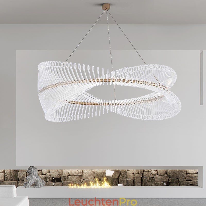 Postmoderne Strip Circle Pendelleuchte