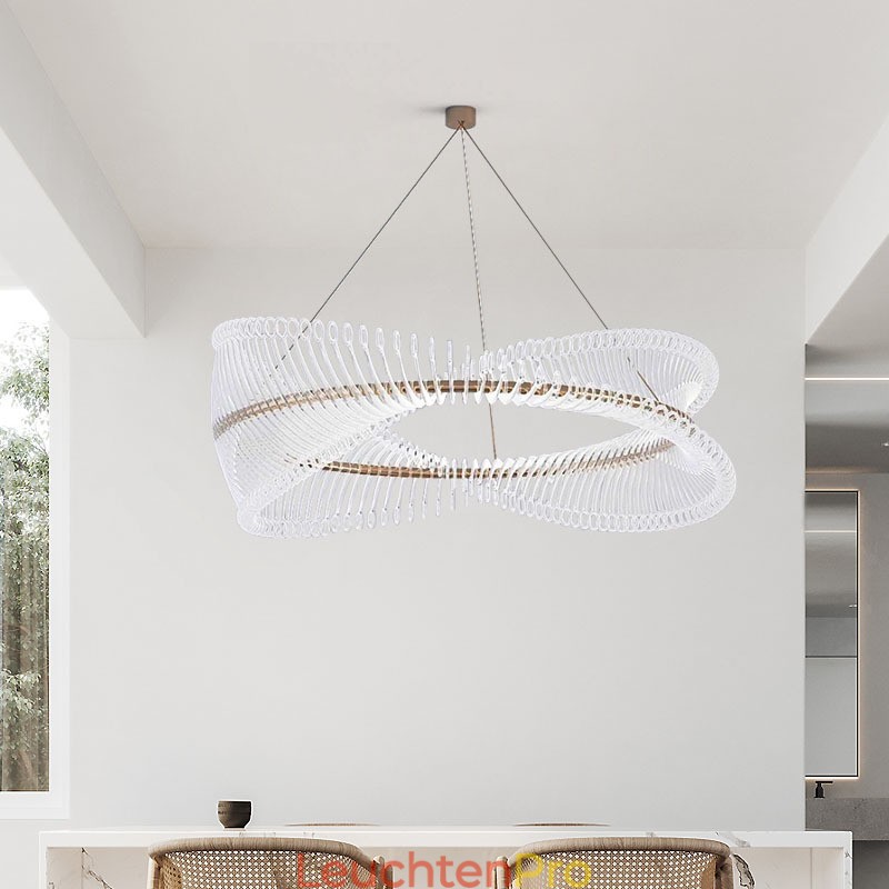 Postmoderne Strip Circle Pendelleuchte