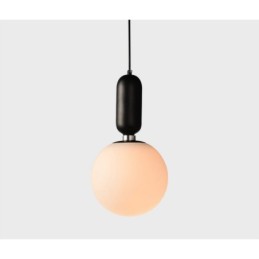 Moderne zeitgenössische Pendelleuchte mit Glasschirm