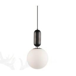 Moderne zeitgenössische Pendelleuchte mit Glasschirm
