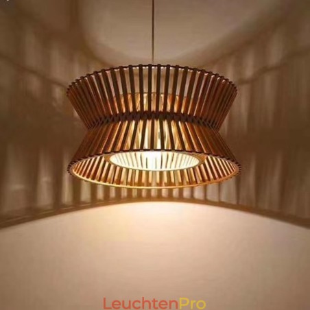 Vintage Holz Pendelleuchte Vintage Holz Pendelleuchte