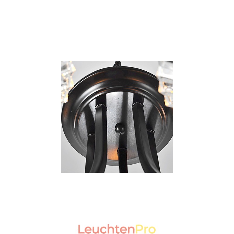 Vintage-Kronleuchter im europäischen Stil mit 5 Lichtern und gehörntem Arm