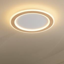 Runde Holz Moderne Unterputz Deckenleuchte Innenbeleuchtung