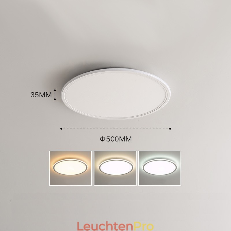 Nordic 3,5 cm Dicke Runde Vollspektrum Augenschutz Indoor Dimmbare Deckenleuchte