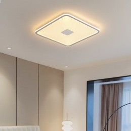 Moderne dimmbare quadratische Deckenleuchte mit Unterputzmontage, Vollspektrum-Augenschutz