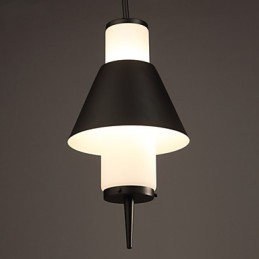Kronleuchter im Mini-Stil, moderne zeitgenössische Pendelleuchte aus Metall