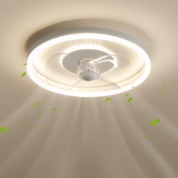 Modernes, rundes, ultradünnes, leises, unsichtbares Vollspektrum-Augenschutzlicht, dimmbar, bündig montiert