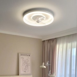 Modernes, rundes, ultradünnes, leises, unsichtbares Vollspektrum-Augenschutzlicht, dimmbar, bündig montiert