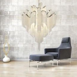 Quasten Extra große Kronleuchter Designer Deckenpendelleuchte