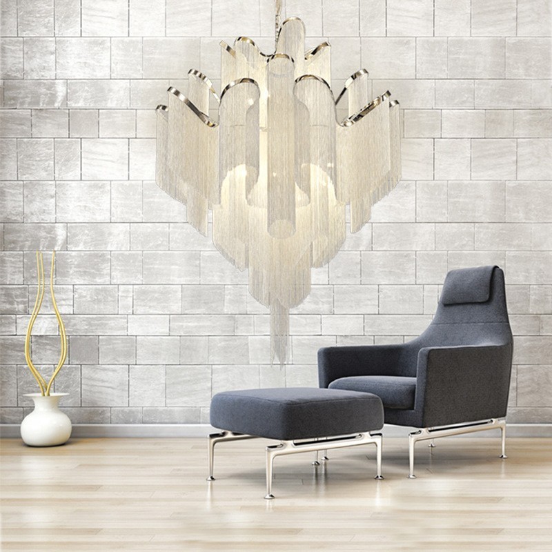Quasten Extra große Kronleuchter Designer Deckenpendelleuchte