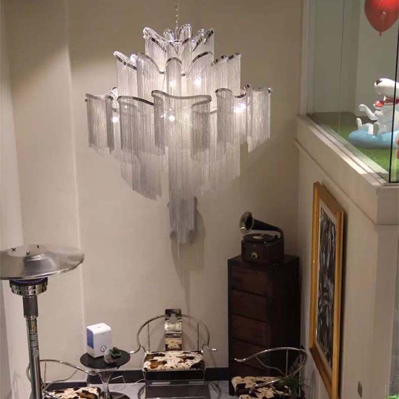 Quasten Extra große Kronleuchter Designer Deckenpendelleuchte