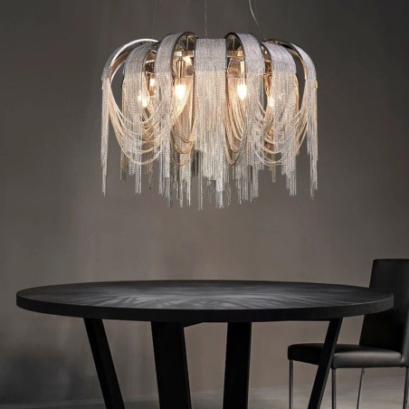 Quasten Extra große Kronleuchter Designer Deckenpendelleuchte Quasten Extra große Kronleuchter Designer Deckenpendelleuchte
