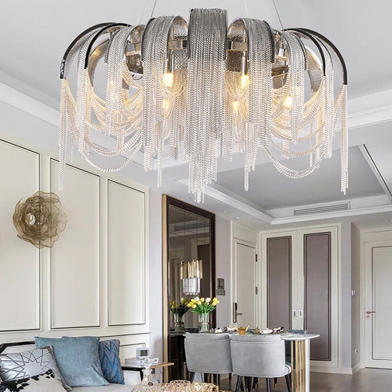 Quasten Extra große Kronleuchter Designer Deckenpendelleuchte
