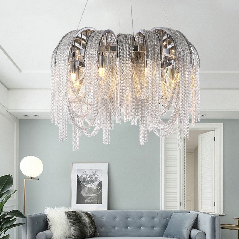 Quasten Extra große Kronleuchter Designer Deckenpendelleuchte
