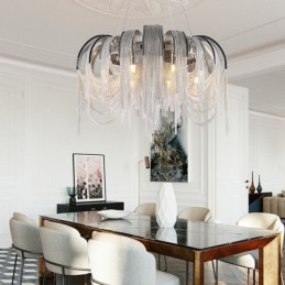 Quasten Extra große Kronleuchter Designer Deckenpendelleuchte