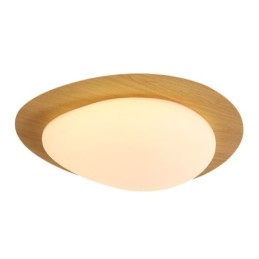Dimmbare Deckenleuchte mit Vollspektrum-Augenschutz, nordische Log-Grain-Kieselsteine