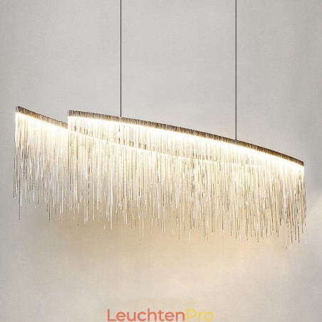 Quasten Extra große Designer-Deckenpendelleuchte Insel Quasten Extra große Designer-Deckenpendelleuchte Insel